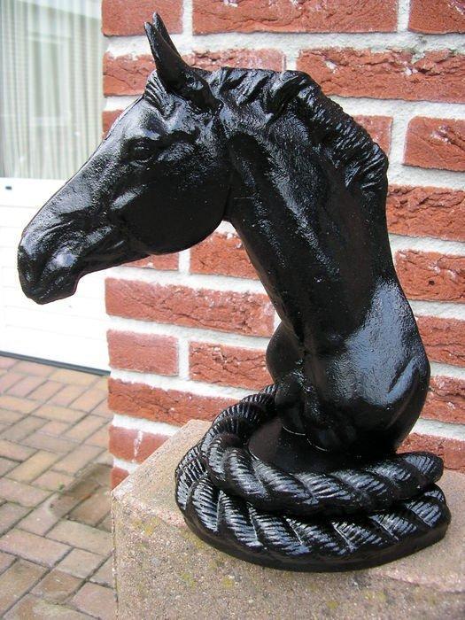 Beeld, FRANCE - EXCLUSIEF CHIQUE BEELD ( BUSTE ) PAARD -, Antiek en Kunst, Curiosa en Brocante