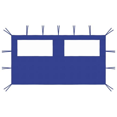 vidaXL Prieelzijwand met ramen 4x2 m blauw, Tuin en Terras, Partytenten, Nieuw, Verzenden