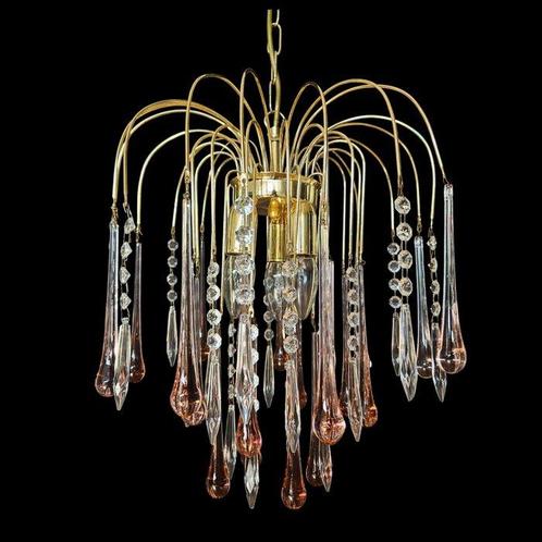 Kroonluchter - Glas, Messing, Antiek en Kunst, Antiek | Lampen