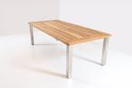 4 Seasons Outdoor Casa Teak tafel rvs poten 240 x 110 cm |, Tuin en Terras, Tuinsets en Loungesets, Ophalen of Verzenden, Nieuw