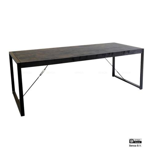 Eettafel Britt Zwart 220, Huis en Inrichting, Tafels | Eettafels, Nieuw, Ophalen of Verzenden