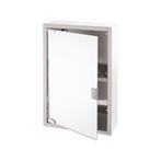 Differnz Spiegelkast Look 51x38x18 cm - zilvergrijs, Huis en Inrichting, Verzenden, Nieuw