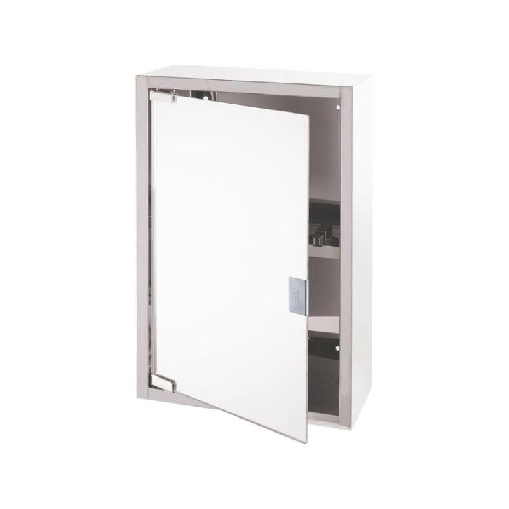 Differnz Spiegelkast Look 51x38x18 cm - zilvergrijs, Huis en Inrichting, Badkamer | Badkamermeubels, Nieuw, Verzenden