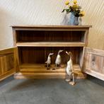TV meubel teak - 105 cm - teakhout - 2 deuren - TTM Wonen, Huis en Inrichting, Kasten | Televisiemeubels, 100 tot 150 cm, Teakhout