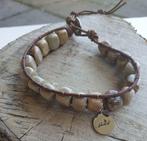 Lace Jaspis met leer, Sieraden, Tassen en Uiterlijk, Armbanden, Nieuw