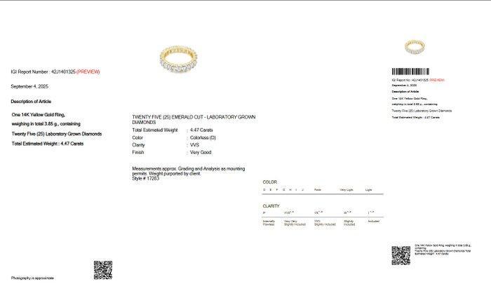 Zonder Minimumprijs - Eeuwigheidsring - 14 karaat Geel goud, Sieraden, Tassen en Uiterlijk, Antieke sieraden