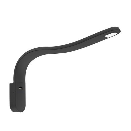 LED Lamp met Zwanenhals S Flexibel 12V Zwart, Caravans en Kamperen, Kampeeraccessoires, Nieuw