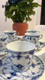 Royal Copenhagen - Koffieservies (7) - Blue Fluted Plain -, Antiek en Kunst