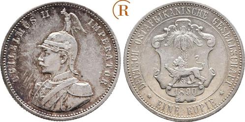 1 Rupie 1890 Deutsch Ostafrika:, Postzegels en Munten, Munten | Europa | Niet-Euromunten, Verzenden