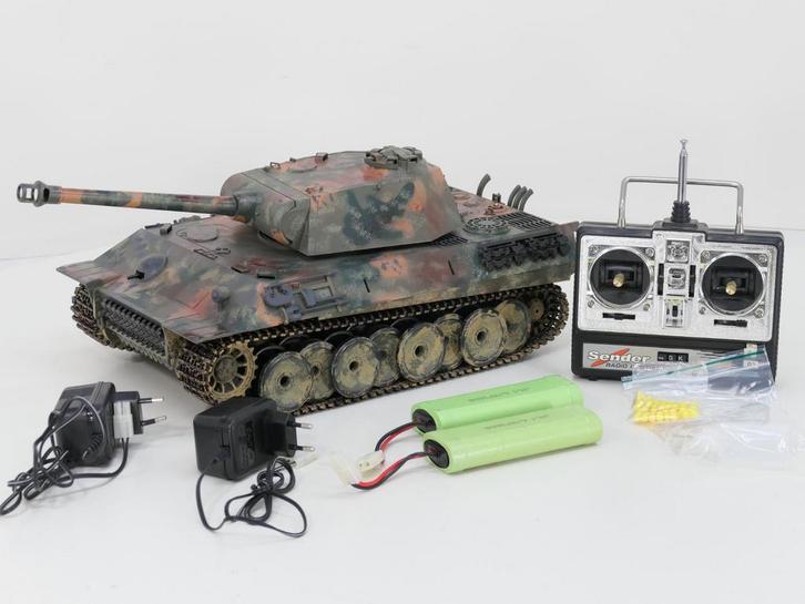 Schaal 1:16 Heng Long RC Panther ( WEATHERED)  SOUND, SMO..., Hobby en Vrije tijd, Modelbouw | Auto's en Voertuigen, Overige typen