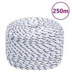 vidaXL Boot touw 8 mm 250 m polypropyleen wit, Verzenden, Nieuw