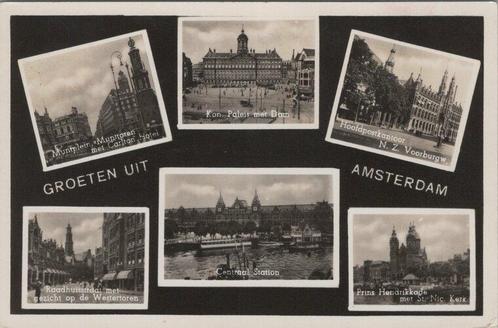 AMSTERDAM - Meerluik Groeten uit Amsterdam, Verzamelen, Ansichtkaarten | Nederland, Verzenden
