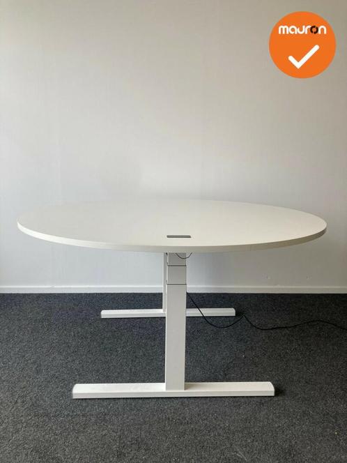 Veyhl - Tweedehands zit-sta vergadertafel  - 160cm - Rond wi, Zakelijke goederen, Kantoor en Winkelinrichting | Kantoormeubilair en Inrichting