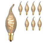 Set van 8 LED kaarslampen vlam E14 | 4.4 watt dimbaar | 2200, Verzenden, Overige typen, E14 (klein), Nieuw