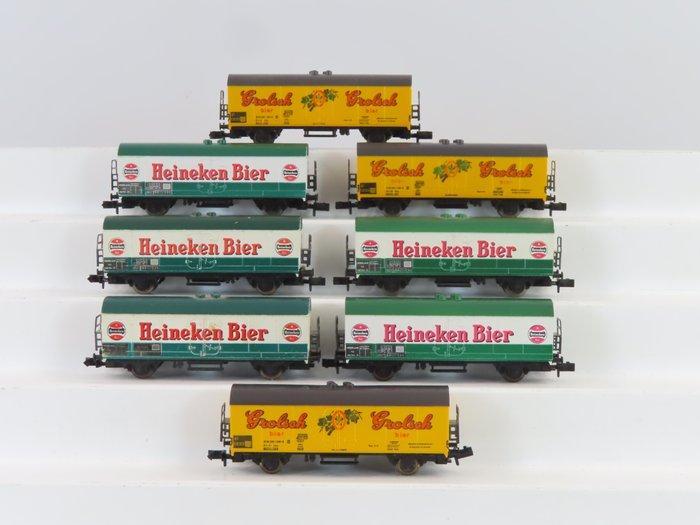 Fleischmann N - 8325 - Modeltrein goederenwagon (8) - 8x, Hobby en Vrije tijd, Modeltreinen | N-Spoor