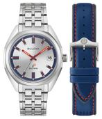 Bulova 96K112 Precisionist Jet Star Limited Edition horloge, Overige merken, Staal, Staal, Verzenden