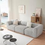 3-Zitsbank Hurvas modulaire bank 313x108x76 cm grijs [en.cas, Huis en Inrichting, Banken | Sofa's en Chaises Longues, Verzenden