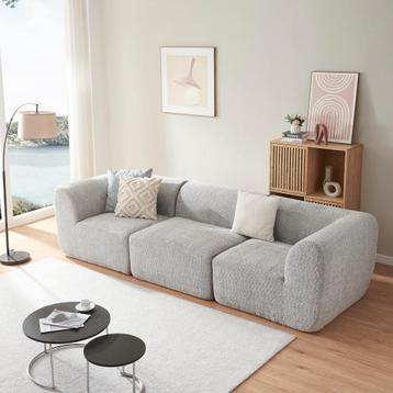 3-Zitsbank Hurvas modulaire bank 313x108x76 cm grijs [en.cas beschikbaar voor biedingen