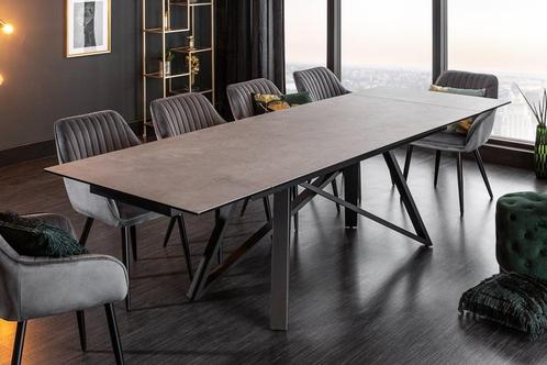 Eettafel Atlas 180-220-260cm Beton-Optiek Keramiek/ 40840, Huis en Inrichting, Tafels | Eettafels, Ophalen of Verzenden