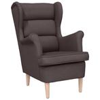 Fauteuil donkerbruin 74x84x100cm | Retourdeal 47% Korting, Comfort, Minder dan 75 cm, Nieuw, Ophalen of Verzenden
