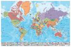 Poster Map World es Physical Politic 91,5x61cm, Verzenden, Nieuw, A1 t/m A3