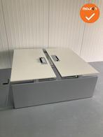 Vepa - Duo werkplek - Slinger verstelbaar - 160x80cm - Zilve, Werkplek, Gebruikt, Ophalen of Verzenden, Bureau