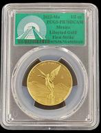 Gouden Mexican Libertad 1/2 oz 2022 PCGS PR70 DCAM, Postzegels en Munten, Munten | Amerika, Verzenden, Zuid-Amerika, Losse munt
