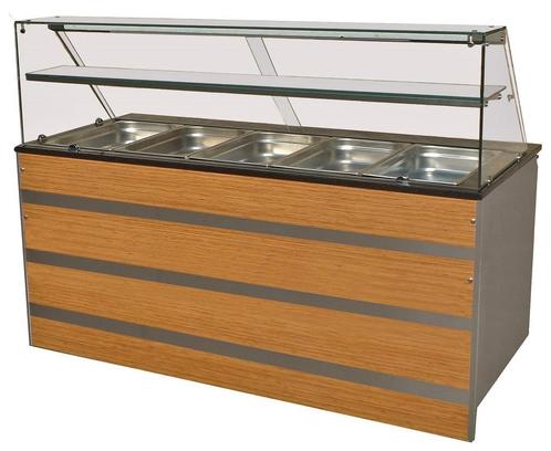 Combisteel Gekoeld Buffet GN 5x 1/1 | Statisch | Led Verlich, Witgoed en Apparatuur, Koelkasten en IJskasten, Ophalen of Verzenden