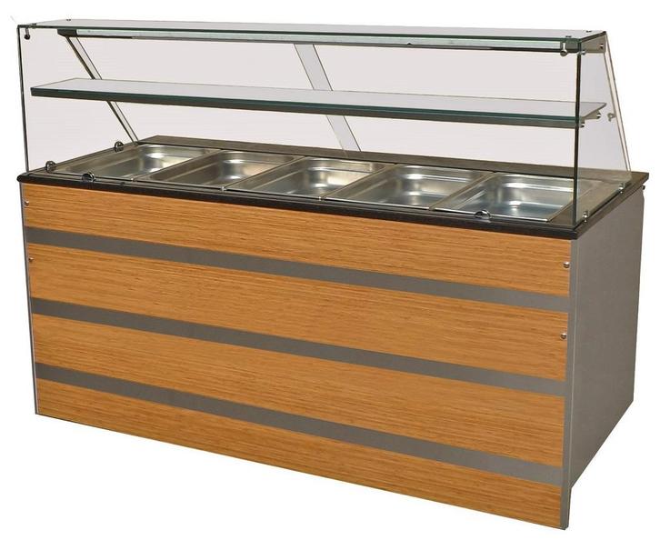 Combisteel Gekoeld Buffet GN 5x 1/1 | Statisch | Led Verlich, Witgoed en Apparatuur, Koelkasten en IJskasten, Ophalen of Verzenden