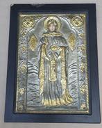 Icoon - Moeder Gods, mixen - Hout, Metaal - Grieks-orthodox,