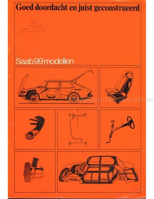 1977 SAAB 99 BROCHURE NEDERLANDS, Boeken, Auto's | Folders en Tijdschriften