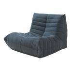 Relaxstoel Kodsø lounge fauteuil 75x90x100 cm microvezel zwa, Verzenden, Nieuw