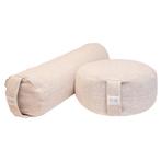 Pakket bolster en meditatiekussen - jute, Verzenden, Nieuw