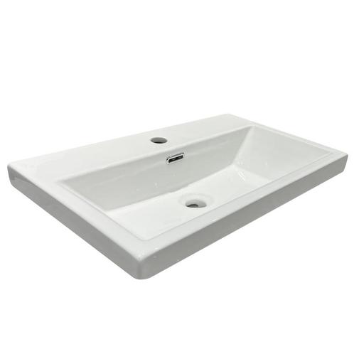 Sani Royal Ceramico Wastafel Compact Keramiek Wit, Doe-het-zelf en Verbouw, Sanitair