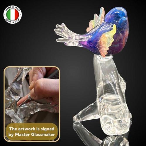 sculptuur, ORNIS - 18 cm - Muranoglas - 2025, Antiek en Kunst, Antiek | Glas en Kristal