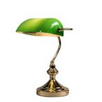 Smart tafellamp messing met groen glas incl. Wifi P45  -, Huis en Inrichting, Lampen | Tafellampen, Minder dan 50 cm, Nieuw, Overige materialen