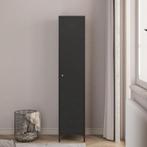 Metalen kast Seinäjoki 180x38x38 cm zwart mat [en.casa], Verzenden, Nieuw
