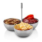 GGM Gastro | (3 stuks) Snackkommen set van 3 - Roestvrij |, Huis en Inrichting, Keuken | Servies, Verzenden, Nieuw, Effen