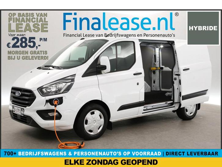 Ford Transit Custom PHEV L1H1 Hybride Airco Carplay 3-Zits, Auto's, Bestelauto's, Lease, Automaat, Hybride Elektrisch/Benzine