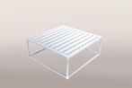 Flow Square aluminium loungetafel 90 x 90 cm wit |, Ophalen of Verzenden, Nieuw