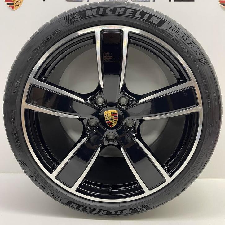 Porsche 991.2 (2/4) ORIGINELE 20inch CarreraSport met banden, Auto-onderdelen, Banden en Velgen, 20 inch, Zomerbanden, 305 mm
