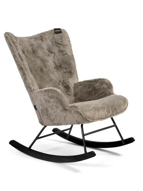 Aemely® Schommelstoel Mama - Olijf Groen Imitatiebont, Zwa, Kinderen en Baby's, Kinderkamer | Tafels en Stoelen, Stoel(en), Nieuw