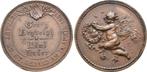 Brons medaille von Lauer 1887 Nuernberg Stadt:, Verzenden