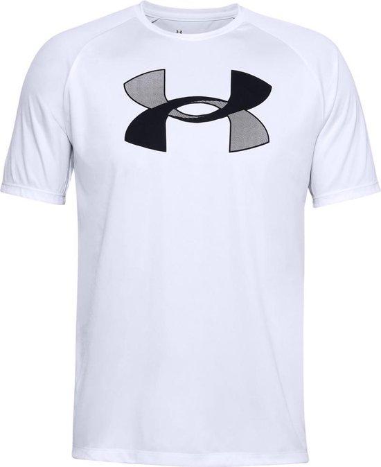 Under Armour Big Logo Tech S/S Fitness Shirt Heren - Maat L, Kleding | Heren, Sportkleding, Nieuw, Verzenden