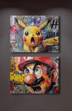 Canvas Fit - Alberto Ricardo - “Shock Pixels: Mario &, Nieuw