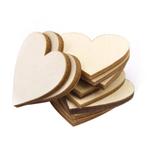 Houten harten hartjes hout 4 cm. +/-50 stuks / zak, Hobby en Vrije tijd, Knutselen, Nieuw, Ophalen of Verzenden