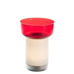 Artemide Bonta Acculamp LED, kom rood (Tafellampen), Verzenden, Nieuw, Glas