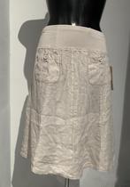 Korte linnen rok BEIGE kleur  met zakken, 100% linnen, Maat, Kleding | Dames, Rokken, Nieuw