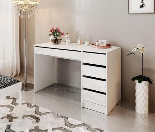 Kaptafel Arco Wit hoogglans 120 cm makeup tafel, Huis en Inrichting, Tafels | Kaptafels, Nieuw, 50 tot 100 cm, Verzenden