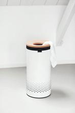 Brabantia Wasmand - met Deksel - 35 l - White / Kurken, Verzenden, Zo goed als nieuw